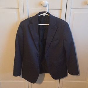 Boys navy blue jacket and pants size 8